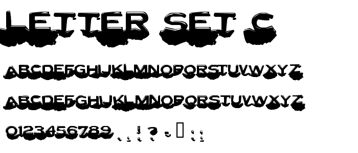 Letter Set C font